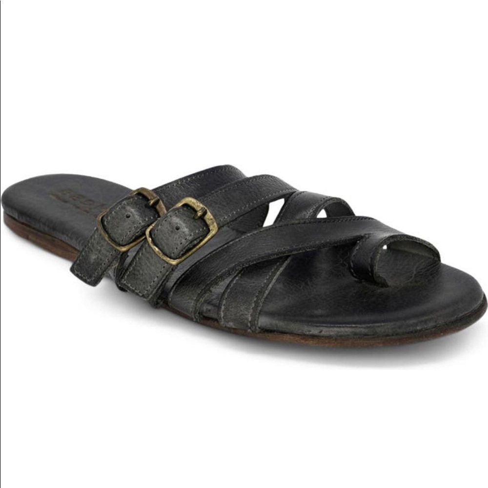 Bed Stu Hilda Slip On Sandal in Graphite